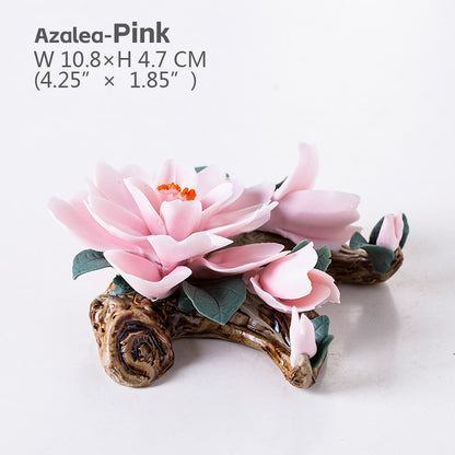 Essential Oil Passive Porcelain Flower Diffuser Handmade