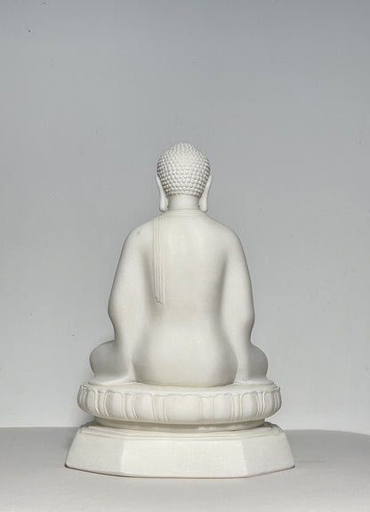 White Marble Buddha Statue Sculpture