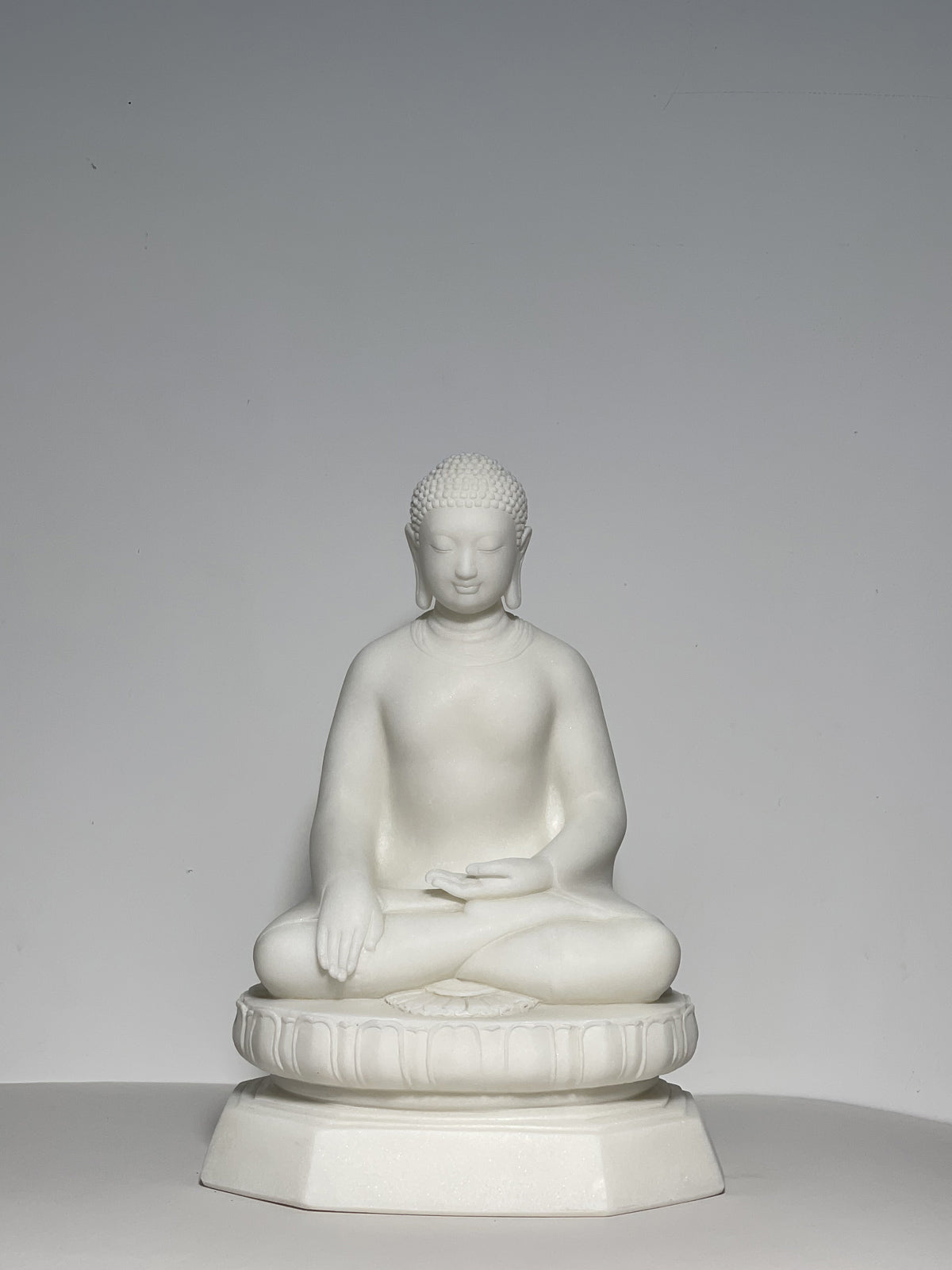 White Marble Buddha Statue Sculpture