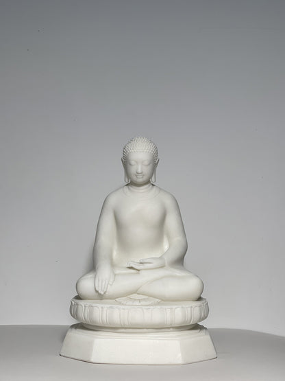 White Marble Buddha Statue Sculpture