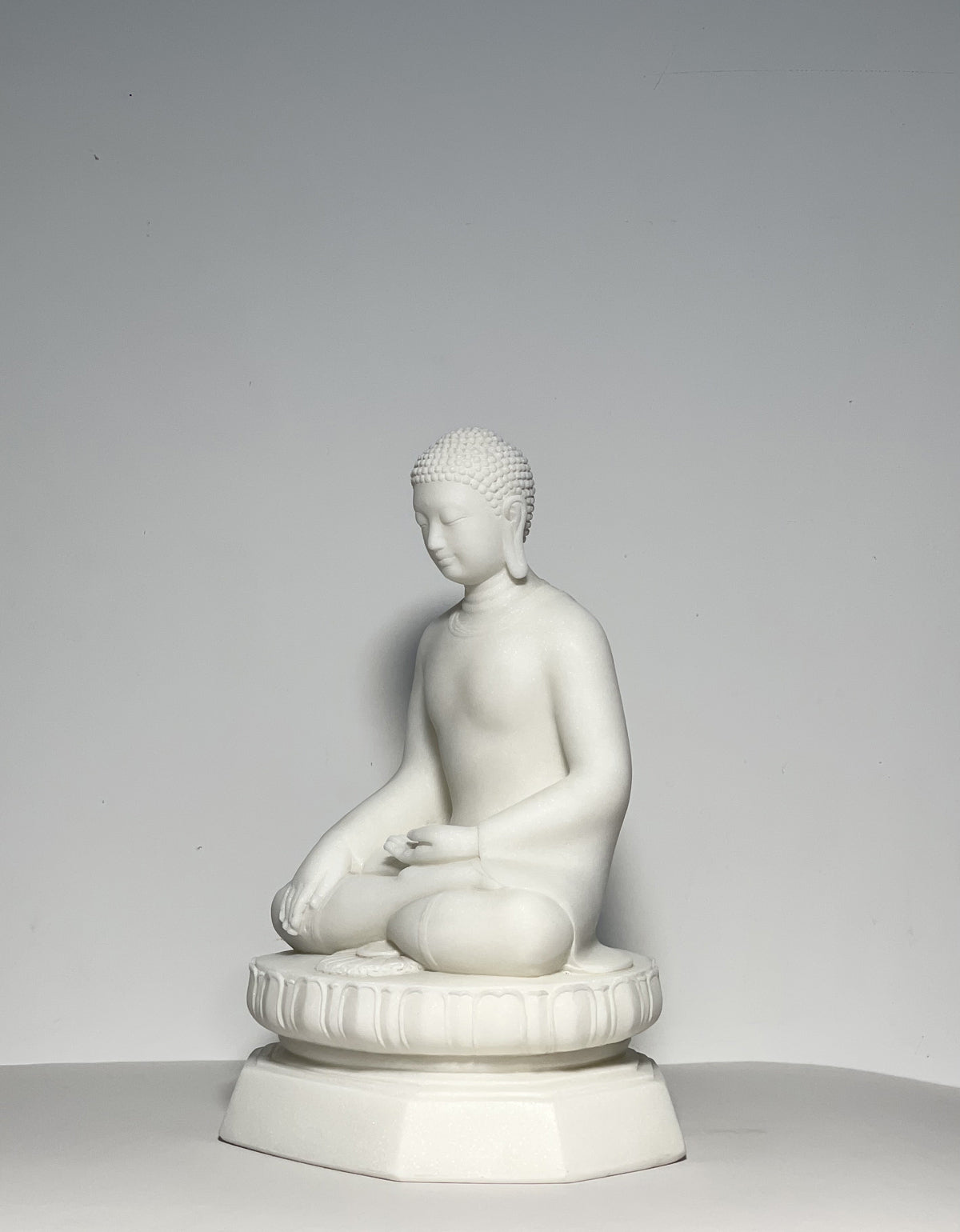 White Marble Buddha Statue Sculpture