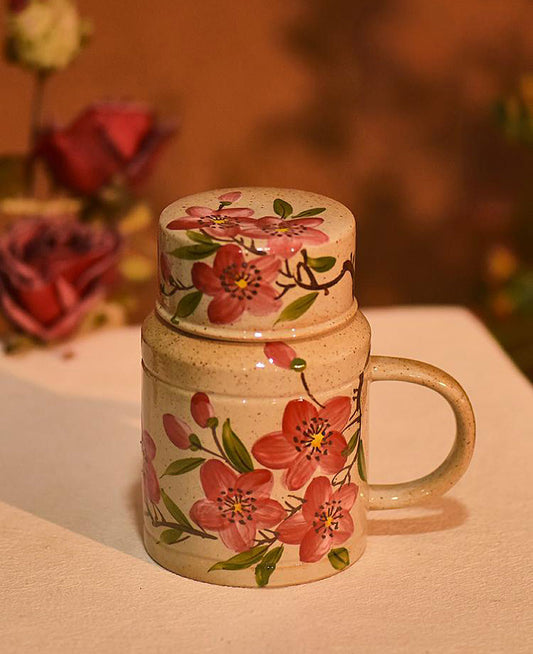 personalized hand painted stoneware mug