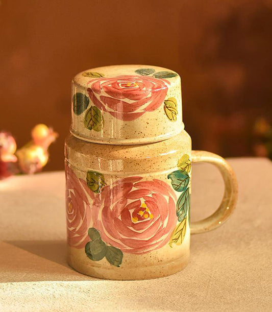 giftable hand painted stoneware mug