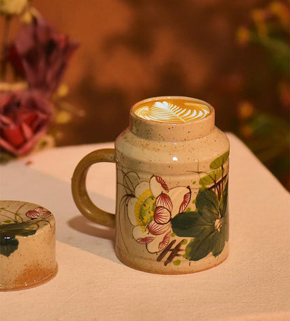 giftable hand painted stoneware mug