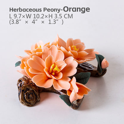 Essential Oil Passive Porcelain Flower Diffuser Handmade